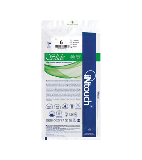 Găng tay phẫu thuật không bột chống ẩm Intouch® Slide image 1
